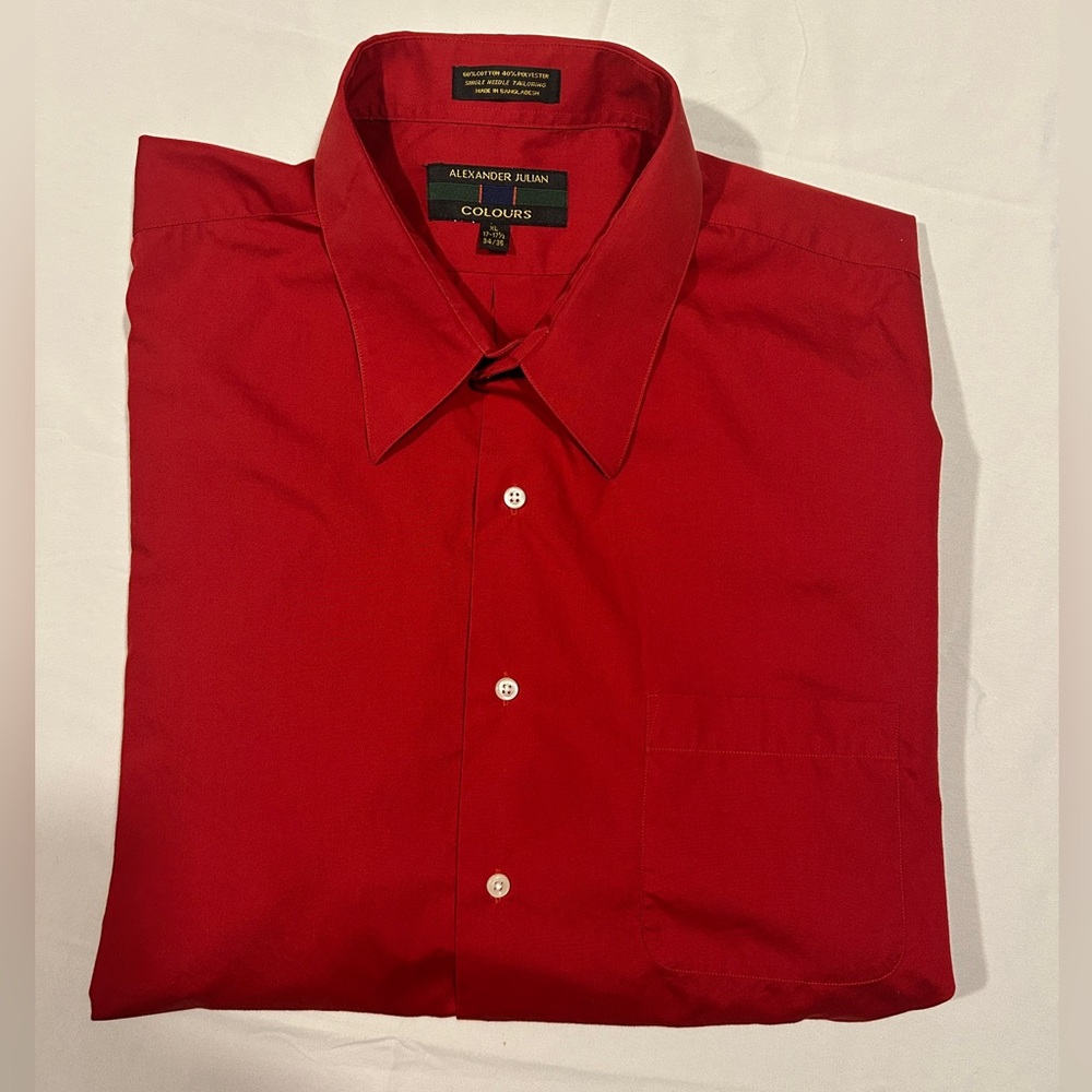 Alexander Julian Vibrant Red Dress Shirt